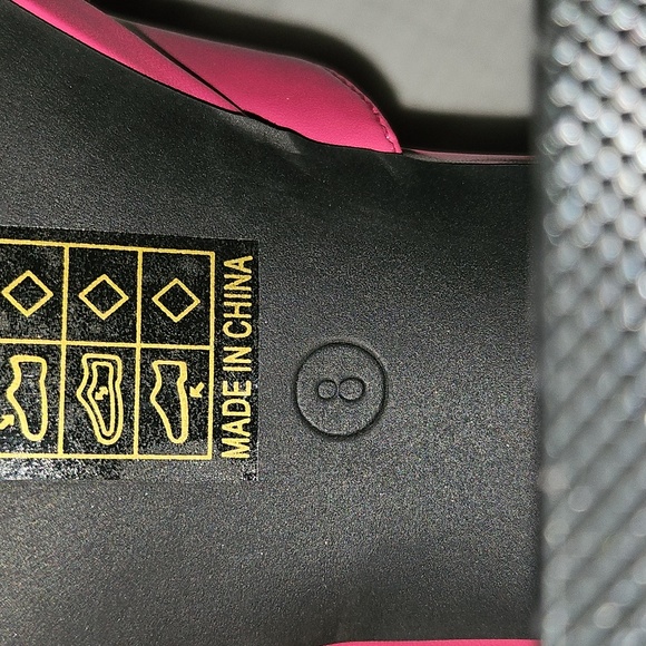 🟢 Pink Square Toe Chunky Heels Maryjanes Size 8 - Picture 9 of 9